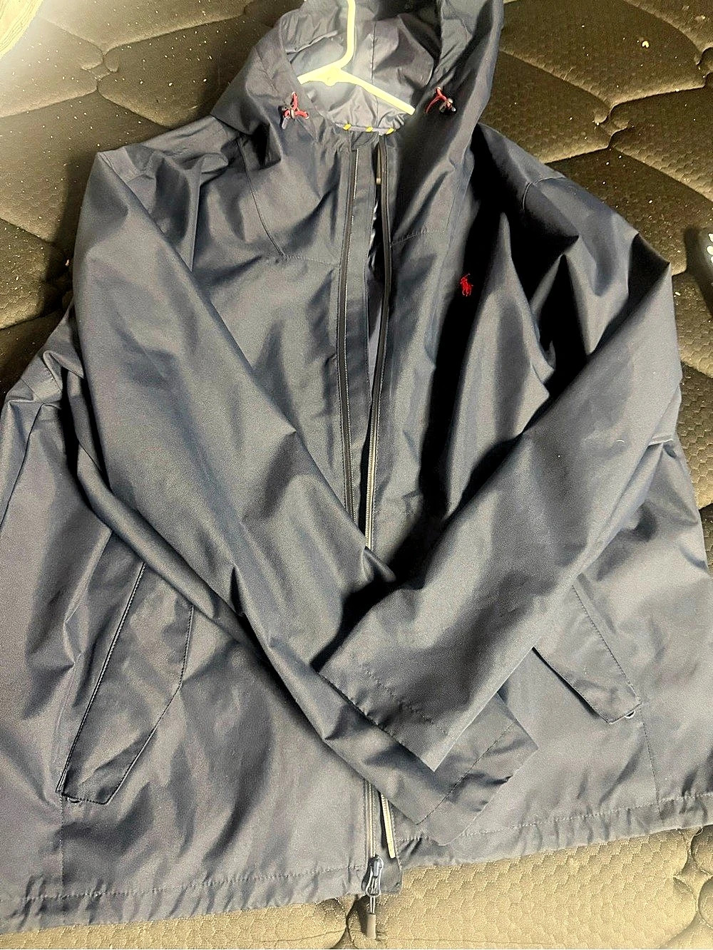Polo Ralph Lauren Hooded Windbreaker Jacket Men's XXL Black